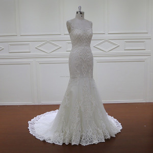 XF1106 photos de dernières créations de robes de <span class=keywords><strong>mariage</strong></span> robe de haute qualité robe de <span class=keywords><strong>mariage</strong></span> avec perlée lourde dentelle - Product Image 3