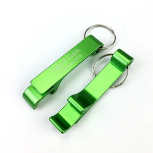 Groen aluminium flesopener promotionele bier opener voor keuken gebruik