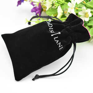 Produits pas cher et pratique chaude <span class=keywords><strong>velours</strong></span> noir pochette en satin bijoux emballage - Product Image 3
