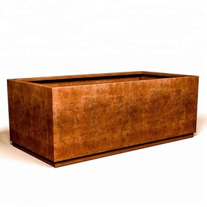 Jardinière <span class=keywords><strong>rectangulaire</strong></span> en métal pour fleurs, décoration de jardin - Product Image 5