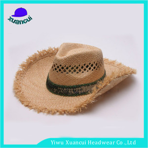 Customized handmade chất lượng cao cowboy bãi biển cọ sợi rơm <span class=keywords><strong>hat</strong></span> mặt trời peru dệt mũ rơm mũ catacaos - Product Image 2