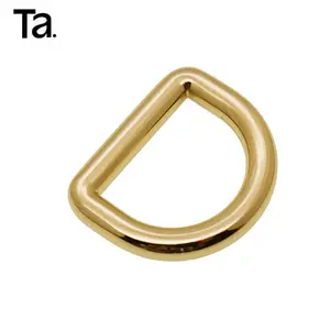 TANAI Factory price handbag hardware metal D ring Zinc alloy adjustable D ring luggage hardware decoration accessories