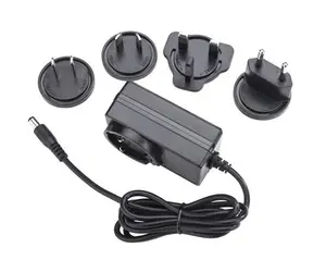 Adaptador de 12v3a de plugues intercâmbáveis ac para adaptador dc