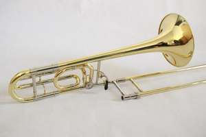 Trombón Profesional Bb/F, Lacado <span class=keywords><strong>en</strong></span> Oro, Instrumento de Latón Amarillo de Buena Calidad, Trombón de Alta Gama <span class=keywords><strong>en</strong></span> <span class=keywords><strong>Venta</strong></span> - Product Image 2