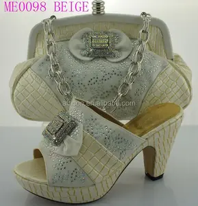 ME0098 बेज द्वारा इटली फैशन जूते मिलान बैग कारखाने आपूर्तिकर्ता