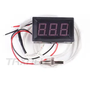 digitale thermoelement wasserdicht Suppliers-0 ~ 800C K-Typ M6 Schrauben thermo element 12V Temperatur messer Auto monitor Meter Thermograph