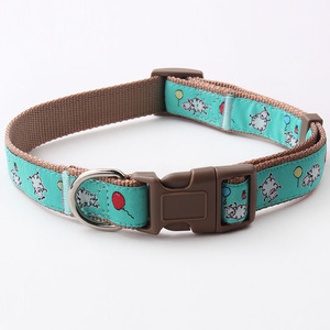 <span class=keywords><strong>Collar</strong></span> de perro personalizado para mujer Patrón de impresión único Nylon Poliéster con decoraciones de cinta de características separables en colores personalizados - Product Image 6