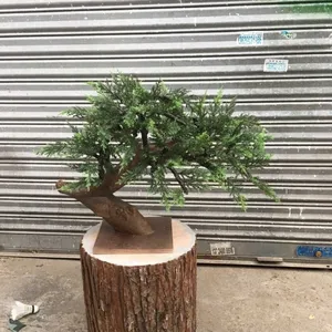 High quality large artificial plants and trees fake artificial pine tree wood trunk for sale