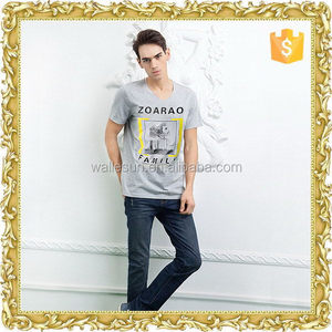 Más vendido impresión CVC la camiseta de cuello <span class=keywords><strong>grande</strong></span> - Product Image 6