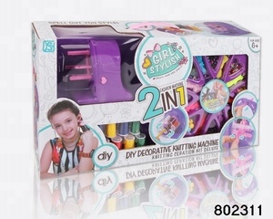 Nuevo diseño 2 en 1 diy decorativo máquina de tejer chica de peluche de juguete para los niños - Product Image 6