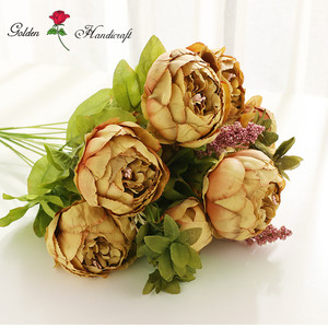 <span class=keywords><strong>Bouquet</strong></span> <span class=keywords><strong>de</strong></span> roses et <span class=keywords><strong>de</strong></span> pivoines artificielles en soie, 13 têtes, pour mur <span class=keywords><strong>de</strong></span> <span class=keywords><strong>mariage</strong></span> - Product Image 3