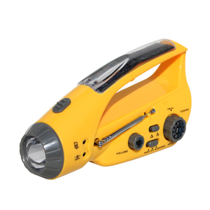 Hoạt Động Ngoài Trời <span class=keywords><strong>Dynamo</strong></span> Hand Crank Đèn Pin Đài Phát Thanh Năng Lượng Mặt Trời Sạc Ánh Sáng Khẩn Cấp - Product Image 5