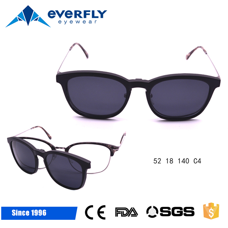UV400 Gafas de sol de Moda de Metal de sol Redondas de la Marca replica Pistola polarizó el clip en gafas de sol Al Por Mayor