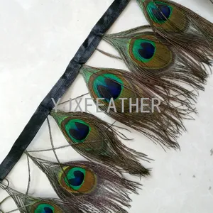 100 Pcs Trimmed Peacock Feather Trimmed Peacock Eye Feather for Crafts  Costumes 