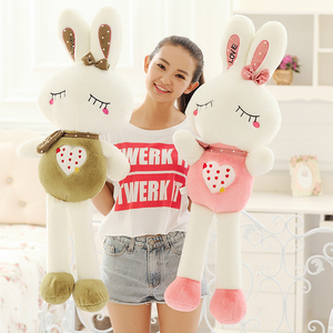 2018 de la fábrica Promoción de peluche blanco personalizado conejo juguetes de peluche - Product Image 5