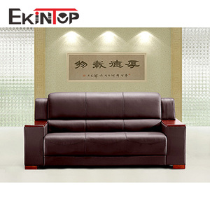 Meubles de salon chinois de luxe en cuir massif en bois royal classique européen ensemble de meubles de canapé en cuir - Product Image 6
