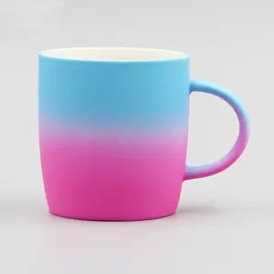 厂家批发陶瓷新款骨瓷双色涂层咖啡杯广告