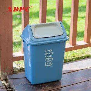Cina la produzione di <span class=keywords><strong>plastica</strong></span> <span class=keywords><strong>10</strong></span> litro coperta moderna pattumiera piccolo cestino bidone della spazzatura con swing coperchio per uso domestico - Product Image 1