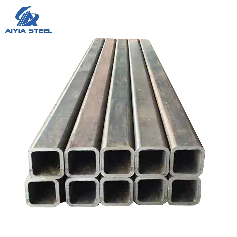 AIYIA Q195 Q215 Q235 Q345 seamless HR square and rectangular black steel tube/pipe/tubing