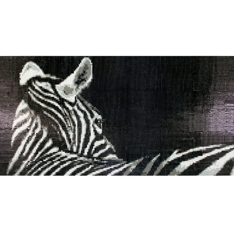 Clearance Wall decor zebra horse animal mosaic pattern glass mosaic tile murals for sale