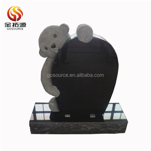 <span class=keywords><strong>Pierre</strong></span> <span class=keywords><strong>tombale</strong></span> enfant en granit noir - Product Image 2