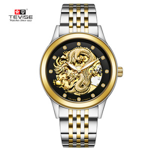 <span class=keywords><strong>Orologio</strong></span> Meccanico <span class=keywords><strong>Elegante</strong></span> da <span class=keywords><strong>Uomo</strong></span> Tevise in Acciaio Inossidabile Resistente all'Acqua - Product Image 2