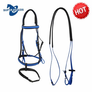 Flexible de PVC y TPU Racing caballo brida con doble muserola conjunto - Product Image 5