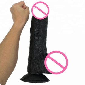 Súper fuerte del pene grande Dick caballo negro Cock Dildo pene - Product Image 1