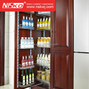 Phụ Kiện Nhà Bếp Kéo Ra Đơn Vị Cao Phòng Đựng Thức Ăn Giỏ Lưu Trữ Bằng Thép Không Gỉ Được Xây Dựng Trong Tủ - Product Image 5