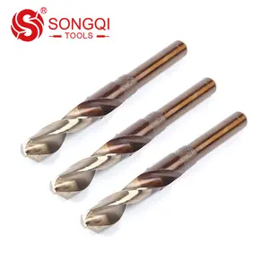 High speed steel HSS 1/2 inch reduced shank twist drill bits cobalt M35 for wood