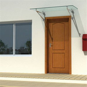 New Ngoài Trời Khung Thép Không Gỉ Mưa Kính Cửa Cửa Sổ Tán - Product Image 2