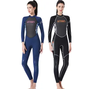 3MM neoprene quick-drying surfing diving suit camo long-sleeved conjoined wetsuit for women plus size