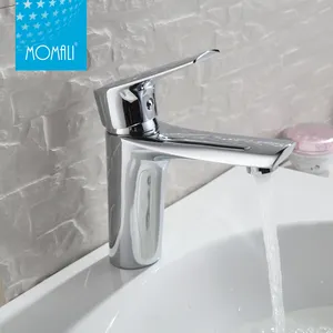 Momali bathroom fittings wash brass economic heavysingle lever chrome white basin faucet mixer