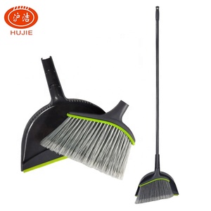 cheep plastic ceiling home usage long handle broom with dustpan combo set