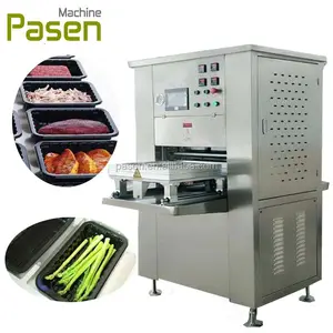 Vakuum Fresh Food Tray Sealer/Kunststoffs chale Tassen Verpackungs maschine/Vakuum Kunststoff Box Container Sealing Machine