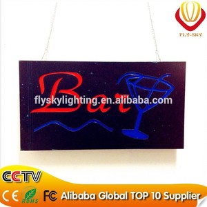 llevó letrero de neón, de neón del <span class=keywords><strong>led</strong></span> signos abiertos tableros de comprar a granel de china - Product Image 1