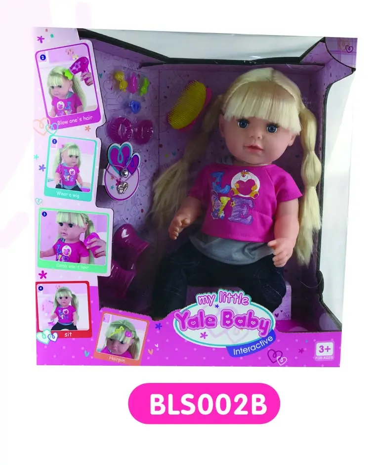 Mode Schönheit Haar spielen Geburtstags geschenk 18 Zoll schöne Spielzeug Baby puppe für 5 Jahre alte Mädchen BLS002B
