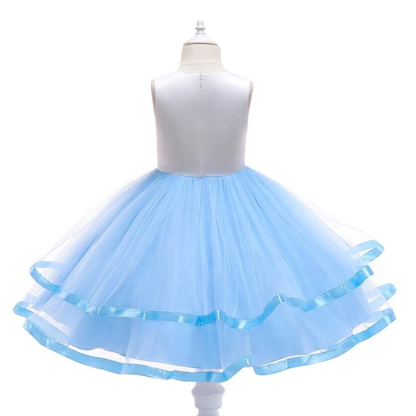 New Style Unicorn Princess Dresses For Girls Halloween Birthday Party Costumes Unicorn Flower Tutu Skirt