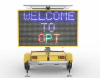 LED Traffic Control Road Sign, Solar Powered Message Board