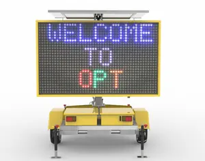 New Arrival LED Traffic Control Road Sign Solar Powered Message Board Mobile Trailer Variable Message Signs