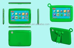 2015 7 인치 안드로이드 패드 4. 4, rk3026 듀얼 코어 어린이 태블릿 실리콘 케이스 흰색 상자 태블릿 alibaba 중국