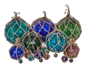 Flotteurs de pêche vintage de 5 à 15 pouces, flotteurs de filet à ligne, boules flottantes en verre - Product Image 5