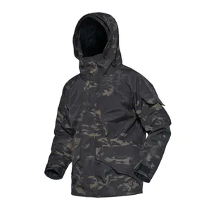 Tissu composite en Nylon/Polyester, veste G8 chaude imperméable, tactique d'hiver avec veste polaire personnalisée