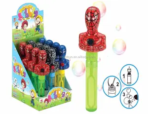 Shantou Wholesaleスパイダーヒーローの眼球は1.18オンスのバブルウォーターバブルおもちゃで柔軟になります