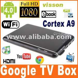 Boîtier IP ARM Cortex A9 Google Android 4.0 prenant en charge la résolution Full HD 1080p, lecteur Internet HDD avec DDR3 512 Mo, connexion Wi-Fi T - Product Image 1