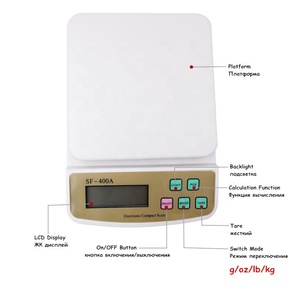10Kg X 1g 디지털 우편 과일 식품 및 말린 과일 저울 다이어트 계산 백라이트가있는 전자 저울 - Product Image 2