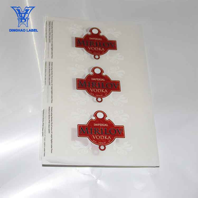 Китай поставщика клей прозрачный цветная печать наклейки