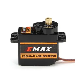 Emax es08ma ii servo analógico 12g, mini engrenagem de metal para modelo rc/para robô