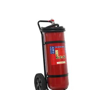 25kg ABC dry powder trolley fire extinguishers, Firefighting Supplies, Red Color Fire Extinguisher