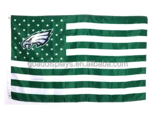 Hot Selling Philadelphia Eagles 3x5feet standard advertising polyester flags for Sport